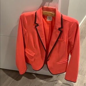Bright coral blazer